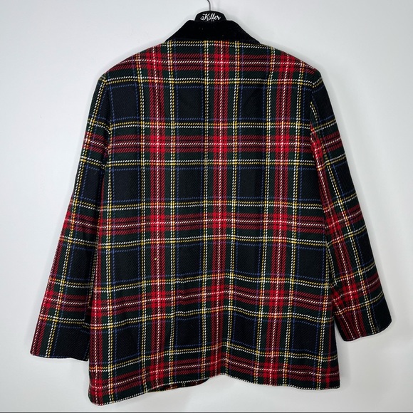 Vintage 90’s Plaid Blazer Jacket - Picture 3 of 4